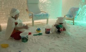 Астраханские дети проходят курс оздоровления в специально оборудованной соляной пещере