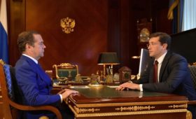 Встреча Дмитрия Медведева с временно исполняющим обязанности губернатора Нижегородской области Глебом Никитиным