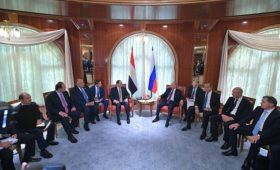 Переговоры с Президентом Египта Абдельфаттахом Сиси
