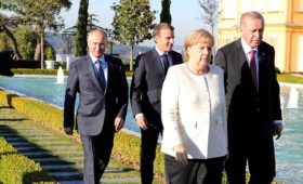 Встреча лидеров России, Турции, Германии и Франции