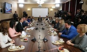 Встреча Дмитрия Медведева с преподавателями Красногорского колледжа