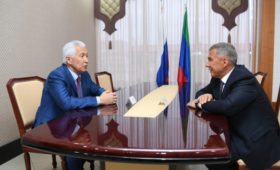 Владимир Васильев и Рустам Минниханов договорились о дальнейшем развитии сотрудничества между Дагестаном и Татарстаном