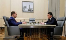 Встреча Дмитрия Медведева с губернатором Московской области Андреем Воробьёвым