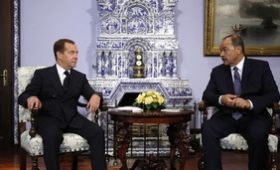 Встреча Дмитрия Медведева с Премьер-министром Республики Узбекистан Абдуллой Ариповым
