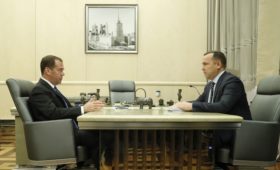 Встреча Дмитрия Медведева с губернатором Курганской области Вадимом Шумковым