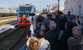 Крым: Дан старт железнодорожному сообщению между Керчью и Анапой