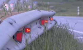 На дороге в Новомосковске установили световые индикаторы с использованием инновационных технологий