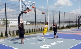 На стадионе «Калининград» открылся новый центр уличного баскетбола