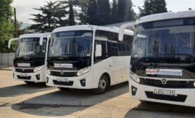 Новые автобусы вышли на крымские маршруты