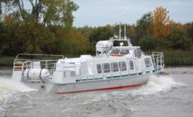 В Псковскую область готовятся к отправке два катера, предназначенные для организации пассажирского сообщения с Талабскими островами