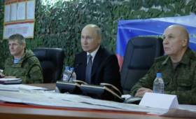 Владимир Путин посетил штаб группировки войск «Днепр» и штаб национальной гвардии «Восток»